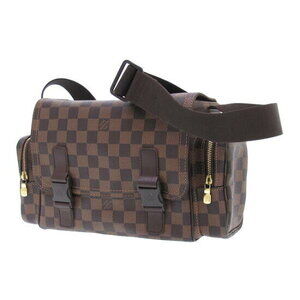 Louis Vuitton Damier Reporter Melville Shoulder Bag Brown